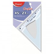 ESCUADRA MAPED GRAPHIC 21CM 45º